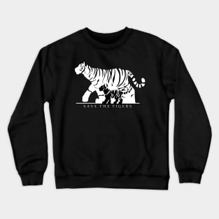 Save the Tigers (Black) Crewneck Sweatshirt